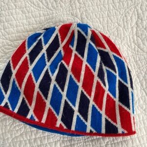 Colorful Geometric Knit Beanie, Boy’s Medium